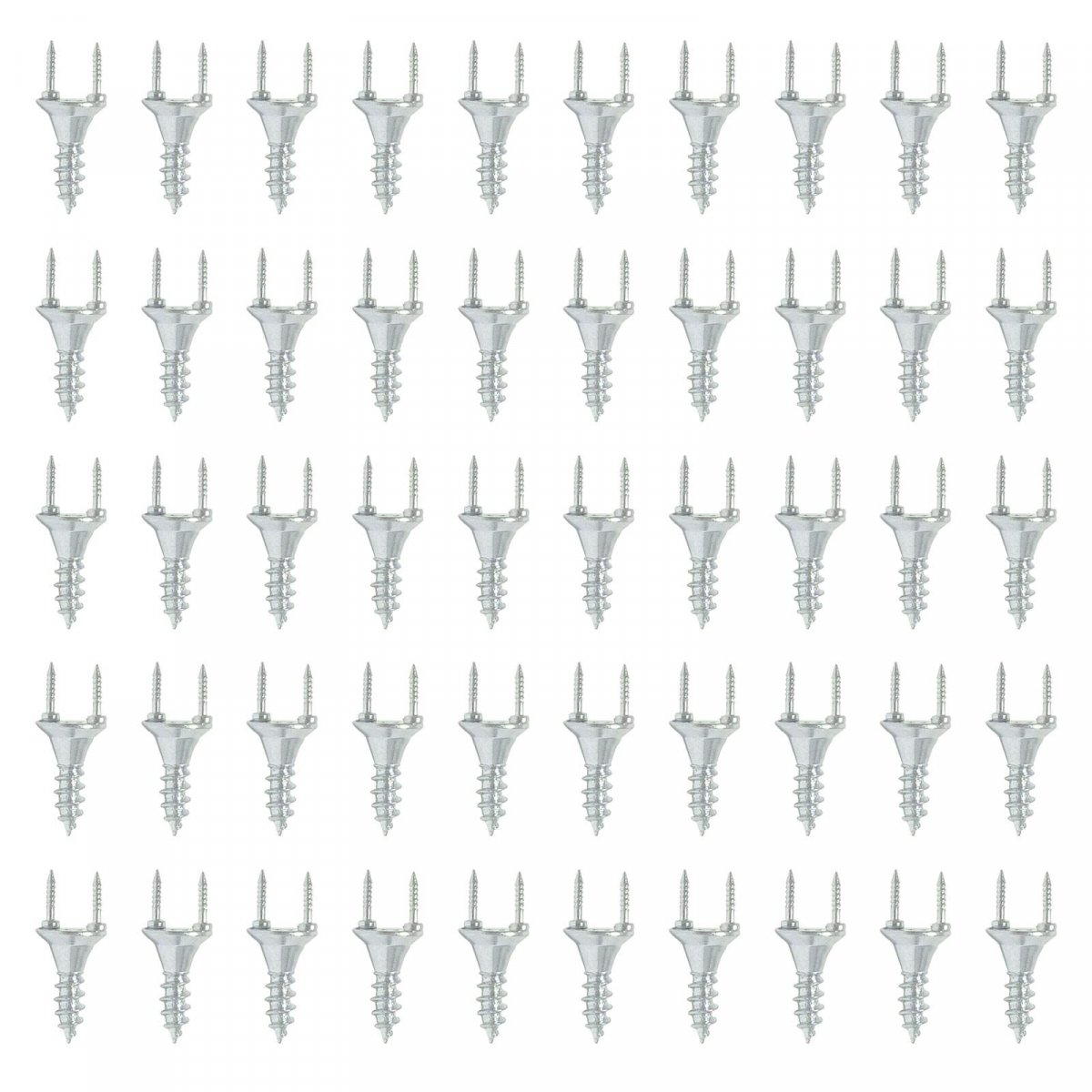 50pcs Solid Wood Baseboard Seamless Nails Double-headed Self-tapping Screws Foot Line Invisible Security