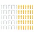 50pcs Solid Wood Baseboard Seamless Nails Double-headed Self-tapping Screws Foot Line Invisible Security