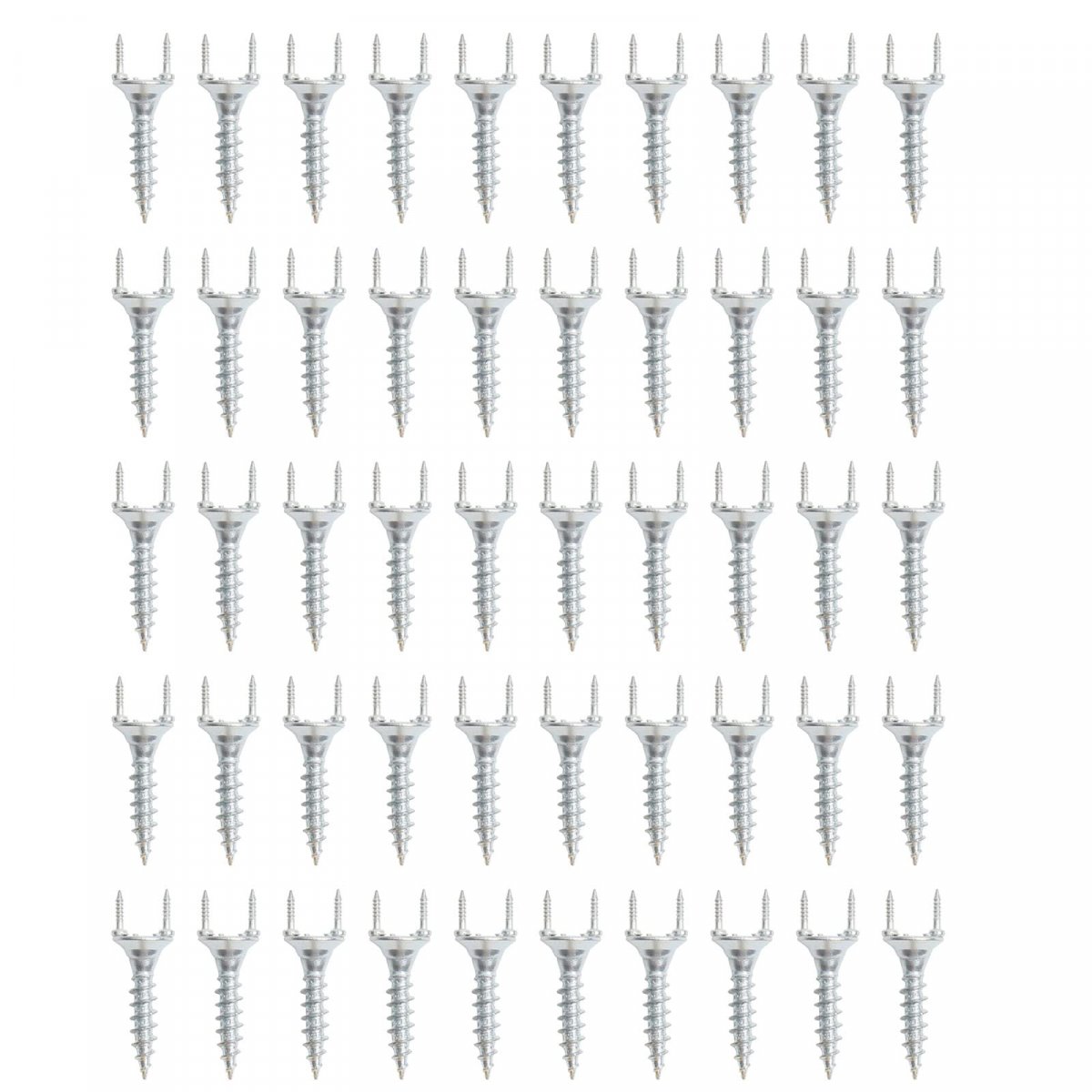 50pcs Solid Wood Baseboard Seamless Nails Double-headed Self-tapping Screws Foot Line Invisible Security