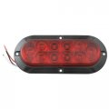 Sealed Waterproof 10 Led Surface Flange Mou Trailer Lights Red With Clear Lens Amber And White Red S S T T 