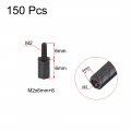 Uxcell M2x6mm 6mm Male-female Hex Nylon Pcb Motherboard Spacer Standoff For Fpv Drone Quadcopter Computer Circuit Board Black