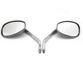 Chrome Custom Rearview Side Mirrors 10mm Adapter Mount For Kawasaki Vulcan Vn Bn En Zn 400 500 550 600 650 750 800 1000 1300 