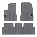 Custom Fit All Weather Floor Mats For 2017 2018 2019 2020 2021 2022 2023 Tesla Model Gray Latex Rubber Heavy Duty Carpets Liner