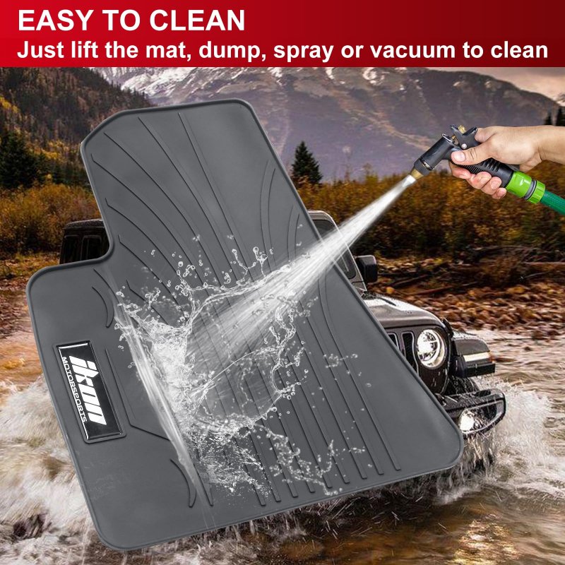 Custom Fit All Weather Floor Mats For 2017 2018 2019 2020 2021 2022 2023 Tesla Model Gray Latex Rubber Heavy Duty Carpets Liner