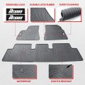 Custom Fit All Weather Floor Mats For 2017 2018 2019 2020 2021 2022 2023 Tesla Model Gray Latex Rubber Heavy Duty Carpets Liner