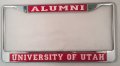 University Of Utah Alumni License Plate Frame Universal Fit Powder Coated Car Accessory 12 In X 6 