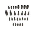 Abn Star Torx Bit Socket 52-piece Set A Sae 1 4 3 8 2a Inch 4-point Square Drive T6a T70 E4a E24 Tp8a Tp60 Tt8a Tt60
