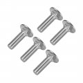 Uxcell Carriage Bolts Neck Bolt Round Head Square 304 Stainless Steel M10x30mm 5pcs