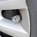 8 Pack Universal Chrome Crown Tire Valve Stem Caps Bling Handmade Crystal Rhinestone Car Wheel Airdust Waterproof For