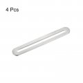 Uxcell Adjustable Corner Code 4pcs 110x19mm Stainless Steel Flat Straight Thickened Slotted Brace Brackets For Fixed Furniture