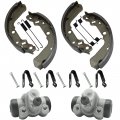 M Mati Front Brake Wheel Cylinders Shoes Springs Pins For Suzuki King Quad Kingquad 250 300 Lt-4wd-x Lt-f4wd-x Lt-f300-f