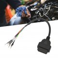 Septpenta Obdii Obd2 Female Connector 16 Pin K Can Line Diagnostic Jumper Tester Pigtail Cord Cable Adapter For Motorcycle Car