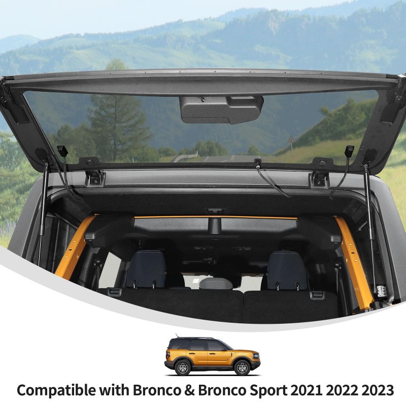 Rear Window Defogger Protection Covers For Ford Bronco Raptor And Sport 2021 2026 Electronic Heater Wire Cover Black Abs