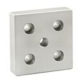 80 20 Inc 15 Series Part 2140 3 X 75 Base Plate With 1 2-13 Tap Thru In Center 