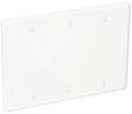 Morris 83332 Painted Steel Wall Plate 3 Gang White 
