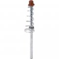 Mp6827 Bi Fold Door Guide Rod 4 5 8 In Steel With Nylon Cap 2 Pack Zinc Color 