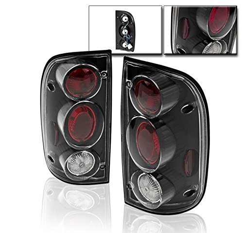 Tail Brake Lights Rear Lamps Black For 2001-2004 Tacoma Pickup Truck