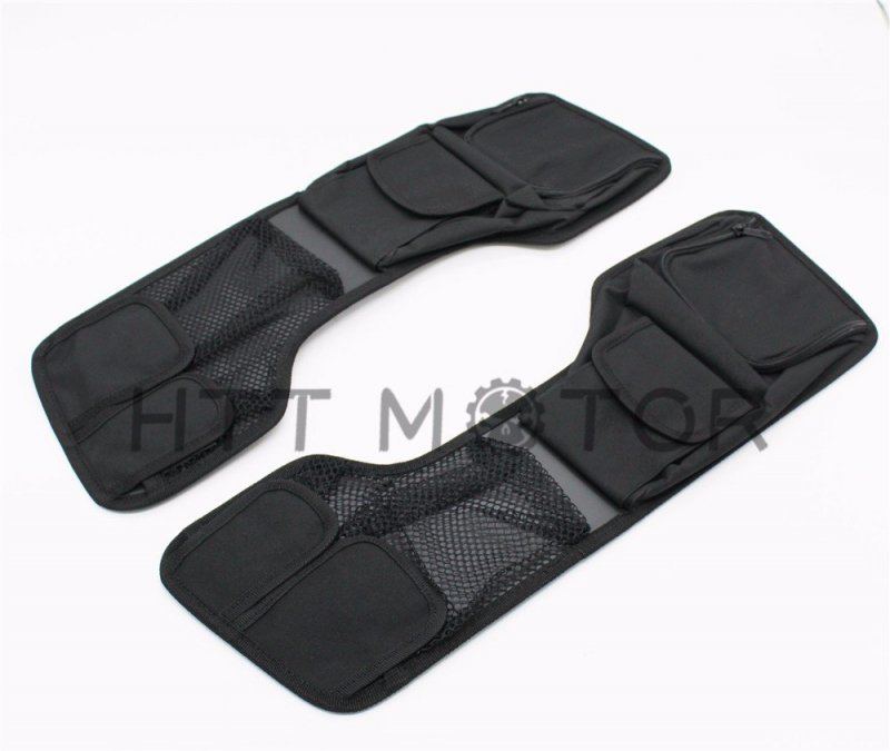 Httmt La01- Black Saddlebag Lid Tour Pak Pack Organizer Set For H-d Touring 1993-2013