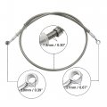 Uxcell Universal 130cm Stainless Steel Clutch Hydraulic Oil Hose Line For Motorcycle