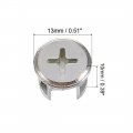 Uxcell 20pcs Furniture Cam Lock Nut Connectors Fittings 13mmx10mm For Cabinet Drawer Wardrobe