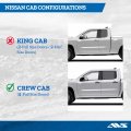 Outside Mount Rain Guards For 2005 2020 Nissan Frontier And 2022 Navara Crew Cab Window Vent Visors 4 Pieces Smoke 94407
