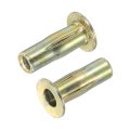 Multi-grip Rivet-nut M6 Pre-bulbed Shank Carbon Steel Color-zinc-plated Flat Head Threaded Insert Nut 5pcs 