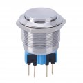 Werfamily 22mm Waterproof Stainless Steel Metal High Round Cap Self-locking Latching Push Button Switch 1no 1nc 250v 5a