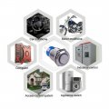 Werfamily 22mm Waterproof Stainless Steel Metal High Round Cap Self-locking Latching Push Button Switch 1no 1nc 250v 5a