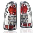 Altezza Tail Brake Lights Rear Lamps Chrome For 1999 2002 Chevy Silverado And 2003 Gmc Sierra Fleetside Polycarbonate Lens Pair 