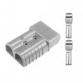 1 Set 350a Battery Quick Connector Kit Car Trailer Plug Connect Disconnect Gray 