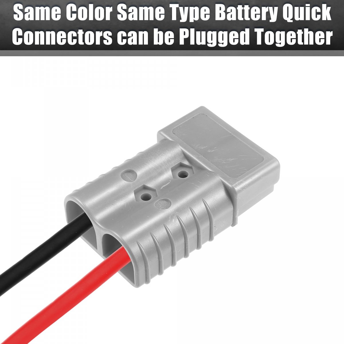 1 Set 350a Battery Quick Connector Kit Car Trailer Plug Connect Disconnect Gray