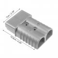 1 Set 350a Battery Quick Connector Kit Car Trailer Plug Connect Disconnect Gray