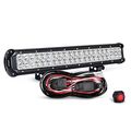 Zh006 Led Light Bar 20 In 126w Spot Flood Combo Off Road Lights With 16awg Wiring Harness Kit One Lead 