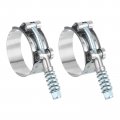 T-bolt Hose Clamps 2pcs Working Range 48-54mm 201 Stainless Steel Bolt Intake Intercooler Fo Clamp Tube 