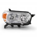 Passenger Side Chrome Bezel Oe-style Right Headlight Housing Headlamp Assembly Replacement For 2010-2013 Toyota 4runner Sr5 