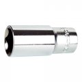 Ampro T334306 3 8-inch Drive By 1 2-inch 6 Point Deep Socket 