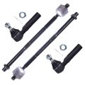 4 Piece Front Inner Outer Tie Rod End Es3173rl Ev405 For Chrysler Pt Cruiser 2001 To 2010 Dodge Neon 2005 Plymouth 2000 