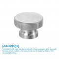 Uxcell Knurled Thumb Nuts 1pcs M8 X D24mm H16mm Stainless Steel Round Knobs Fasteners Blind Hole Hand Screw Nut Silver For 3d
