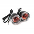Httmt- Rear Black Turn Signal Indicator Light Compatible With H-d Xl 883 1200 Sportster 92-16 P N Mt224-017r-mbk Cl