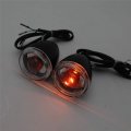 Httmt- Rear Black Turn Signal Indicator Light Compatible With H-d Xl 883 1200 Sportster 92-16 P N Mt224-017r-mbk Cl