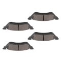 Rear D858 Semi Metal Disc Brake Pad Set With Hardware For Chrysler Town And Country Voyager Dodge Caravan Grand 2001 To 2007 
