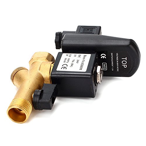 Automatic Electronic Timed Drain Valve Dc 24v 1 2 In For Filter Separator Dryer Gas Tank Condensate Discharge With Timer And