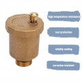 Air Vent Valve G1 2 Brass Automatic Diaphragm Unidirectional Float Male Thread Leak-proof High Temperature Resistance Bleeder