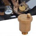 Air Vent Valve G1 2 Brass Automatic Diaphragm Unidirectional Float Male Thread Leak-proof High Temperature Resistance Bleeder