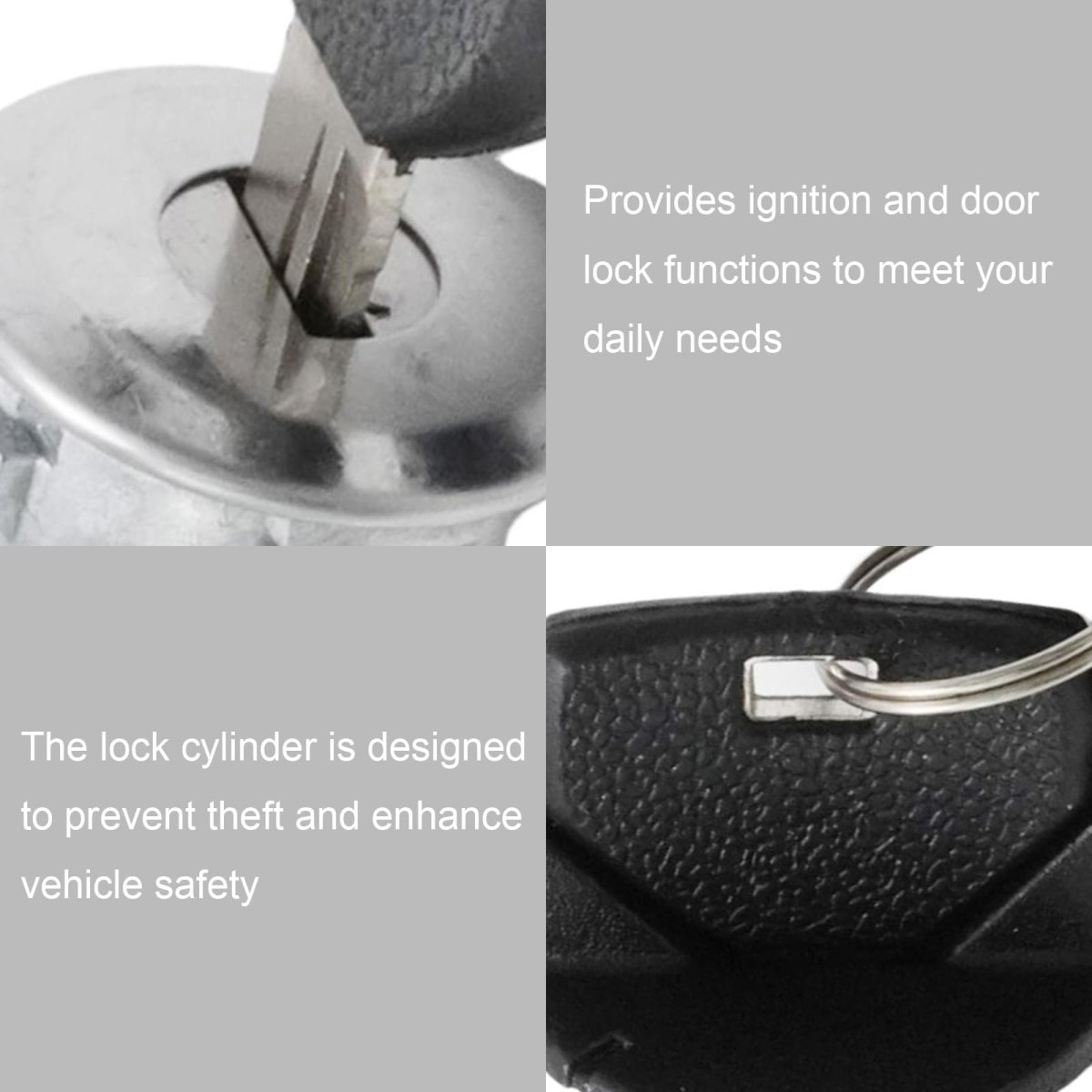 Hoypeyfiy 5161055aa Ignition Switch Lock Cylinder With Door And Keys Fit Replacement For Jeep Wrangler Yj 1990-1995 Cherokee Xj