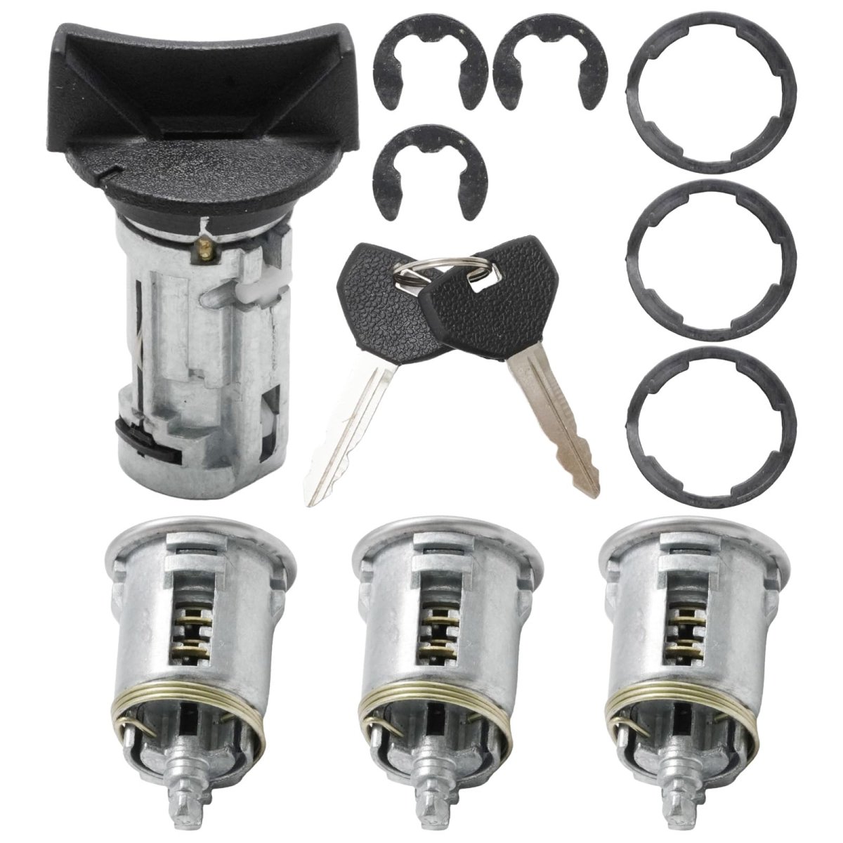 Hoypeyfiy 5161055aa Ignition Switch Lock Cylinder With Door And Keys Fit Replacement For Jeep Wrangler Yj 1990-1995 Cherokee Xj