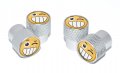 Emoji Valve Stem Caps Wink Matte Knurling