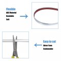 X Autohaux 25ft 1 2 12mm Car Trim Strip Decoration Pvc Seal For Body Door Side Protector Silver Tone Audid For Chevrolet