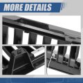 L-led Drl Badgeless Vertical Slat Style Front Bumper Hood Grille With Wiring Harnes Compatible Chevy Silverado 1500 2007-2013