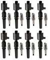 Ena Set Of 8 Platinum Spark Plug And Ignition Coil Pack Ford 1999 2001 2003 2004 Mustang Gt 2-door 4 6l V8 Replacement For 